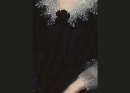 Fig. 68. Detail of dress and lace, privately owned version